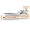 vidaXL Utdragbar dagb&auml;dd 2x(90x200) cm massiv furu