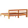 vidaXL S&auml;ngram utan madrass vaxbrun 180x200 cm massiv furu