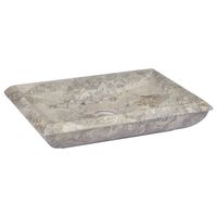 vidaXL Handfat grå 50x35x10 cm marmor