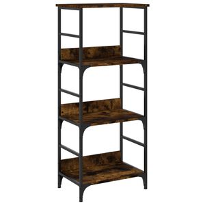vidaXL Bokhylla r&ouml;kf&auml;rgad ek 50x33x117,5 cm konstruerat tr&auml;