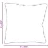 vidaXL Kudde med kudde Vit Polyester