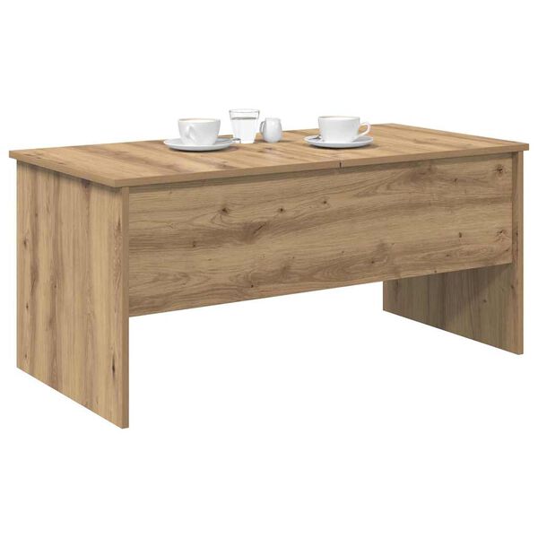 vidaXL Kaffeebord Artisan Ek 102 x 50,5 x 46,5 cm Konstruerat tr&auml;