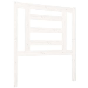 vidaXL S&auml;nggavel vit 81x4x100 cm massiv furu