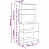 vidaXL K&ouml;ks hylla Svart Ek 80 x 40 x 168 cm Konstruerat tr&auml;