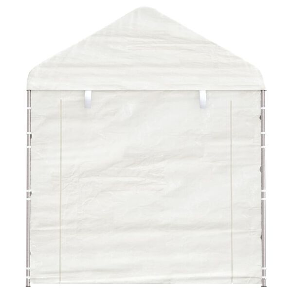vidaXL Paviljong med tak vit 8,92x2,28x2,69 m polyeten