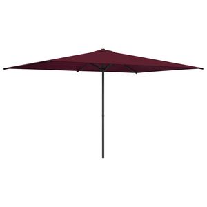 vidaXL Tr&auml;dg&aring;rdsparasol Rektangul&auml;r 2 x 3 m Polyester Bordeaux R&ouml;d