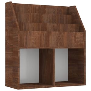 vidaXL Tidningsst&auml;ll f&ouml;r barn brun ek 71x30x78,5 cm konstruerat tr&auml;