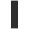 vidaXL Garderob svart 80x50x200 cm konstruerat tr&auml;