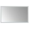 vidaXL LED Badrumsspegel med spegel Transparent 50 x 30 cm h&auml;rdat glas