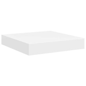 vidaXL Sv&auml;vande v&auml;gghylla vit 23x23,5x3,8 cm MDF