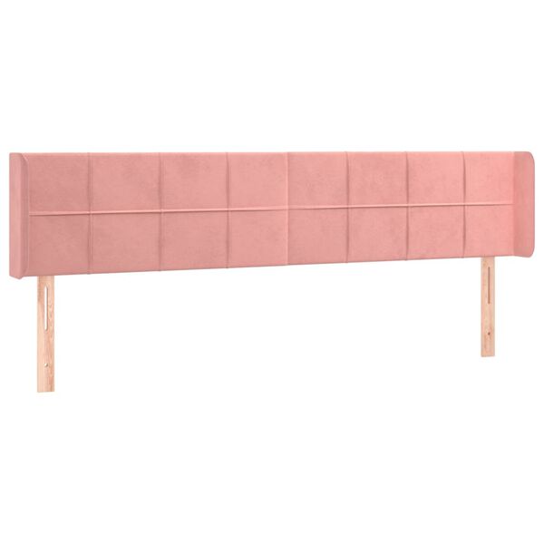 vidaXL S&auml;nggavel LED rosa 183x16x78/88 cm sammet