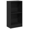 vidaXL Bokhylla svart ek 40x24x76 cm konstruerat tr&auml;