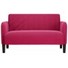 vidaXL Loveseat soffa vinr&ouml;d 109 cm sammet