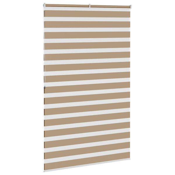 vidaXL Rullgardin zebra 140x200 cm tyg bredd 135,9 cm polyester