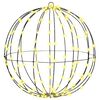 vidaXL Ball med 320 LED-lampor 2 pcs Varmvit 50 cm Metall