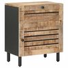 vidaXL S&auml;ngbord Naturlig 50 x 33 x 60 cm Massivt mangotr&auml;