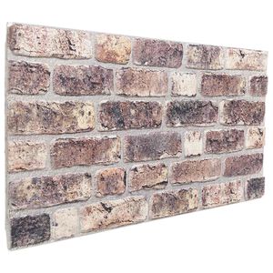 vidaXL V&auml;ggpaneler 10 st 100 x 50 cm M&ouml;rkbrun EPS Skum