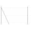 vidaXL St&auml;ngselstolpe Silver 50 x 1,4 m (25 mm n&auml;t) St&aring;l