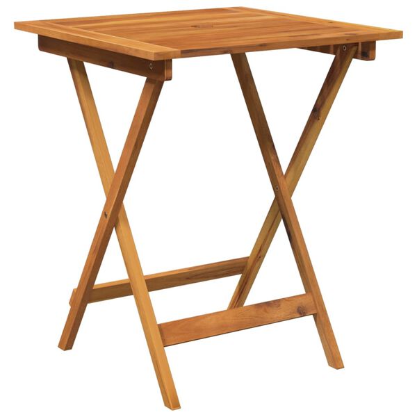 vidaXL Hopf&auml;llbar matgrupp f&ouml;r tr&auml;dg&aring;rden 3 delar massivt akaciatr&auml;