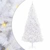 vidaXL Konstgjord julgran med 300 LED-lampor Vit 300 cm PVC och st&aring;l