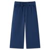 Byxor med vida ben för barn marinblå 104