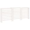 vidaXL Elementskydd vit 210x21x85 cm massiv furu