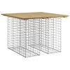 vidaXL Tr&auml;dg&aring;rdsbord Gabiondesign 100x102x72 cm impregnerat tr&auml; furu