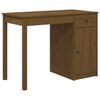 vidaXL Skrivbord honungsbrun 100x50x75 cm massiv furu