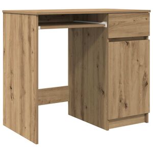vidaXL Skrivbord hantverksm&auml;ssig ek 86x49x76 cm konstruerat tr&auml;