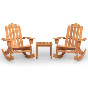 vidaXL Loungegrupp f&ouml;r tr&auml;dg&aring;rden 3 delar massivt akaciatr&auml;