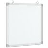 vidaXL Magnetisk whiteboard 40x40x1,7 cm aluminium