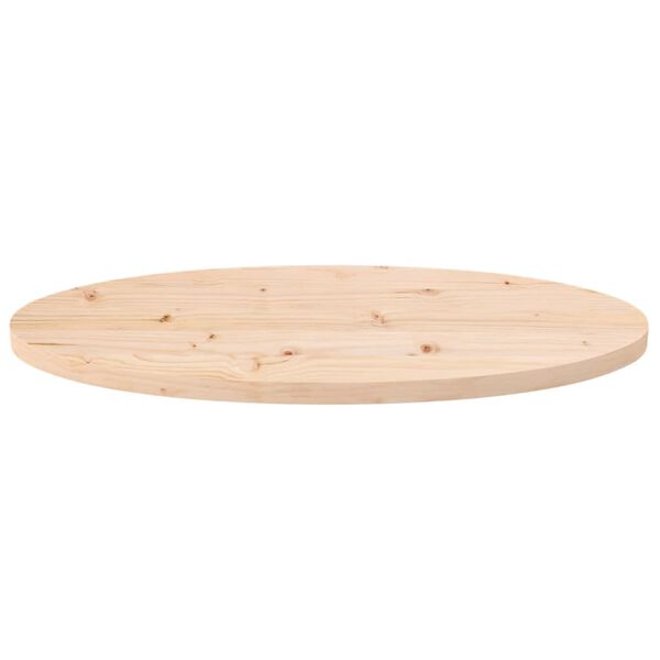 vidaXL Bordsskiva 80x40x2,5 cm massivt tr&auml; furu oval