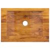 vidaXL Handfat massiv teak 50x35x10 cm
