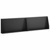 vidaXL St&ouml;dv&auml;gg 2 st 80 x 12 x 40 cm St&aring;l Svart