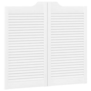 vidaXL Sv&auml;ngd&ouml;rrar Vit 90 x 50 cm Massiv furu
