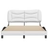 vidaXL Bed Frame without Mattress "Hvar" White 120x200 cm Faux Leather