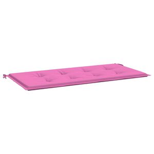 vidaXL Stolskudde Enf&auml;rgad Rosa 120 x 50 x 3 cm Oxford Tyg