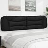 vidaXL Headboard Cushion "Hvar" Black 200 cm Faux Leather