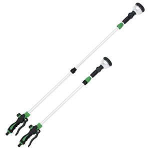 vidaXL Teleskopisk sprinklerstav med 10 m&ouml;nster 75-110 cm