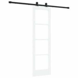 vidaXL Skjutd&ouml;rr ORKDAL Vit och svart 61 x 198,5 cm