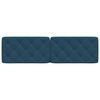 vidaXL Headboard Cushion Blue 180 cm Velvet