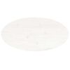 vidaXL Bordsskiva vit 40x30x2,5 cm oval massiv furu