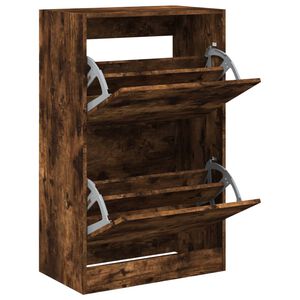 vidaXL Skost&auml;ll r&ouml;kf&auml;rgad ek 60x34x96,5 cm konstruerat tr&auml;