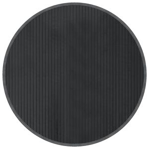 vidaXL Matta rund gr&aring; 80 cm bambu