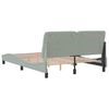 vidaXL Bed Frame without Mattress Light Grey 140x190 cm Velvet