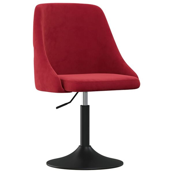 vidaXL Matstol vinr&ouml;d sammet