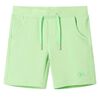 vidaXL Barnshorts fluogr&ouml;n 128