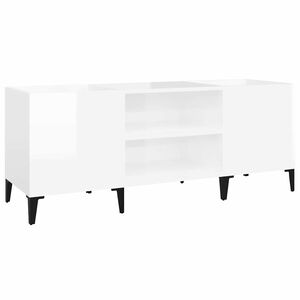 vidaXL Stereob&auml;nk vit h&ouml;gglans 121x38x48 cm konstruerat tr&auml;
