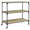 vidaXL K&ouml;ksvagn sonoma-ek 102x50x95 cm konstruerat tr&auml;