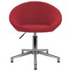 vidaXL Snurrbar kontorsstol vinr&ouml;d tyg